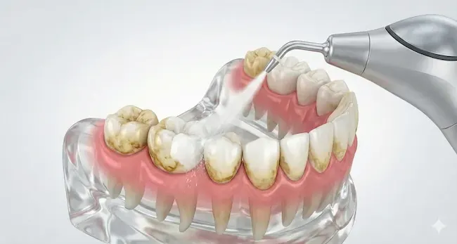 Élimination des taches superficielles par aéropolissage