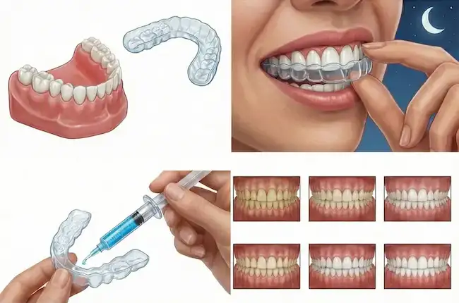 Gouttières de blanchiment sur-mesure